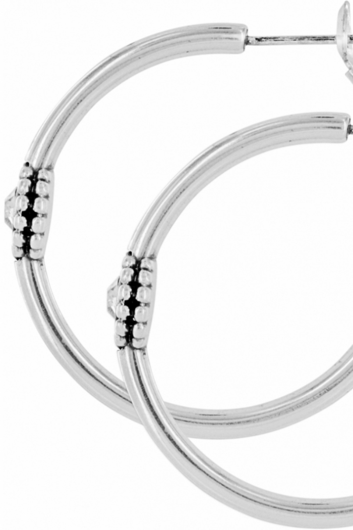 Brighton Twinkle Medium Hoop Post Earrings