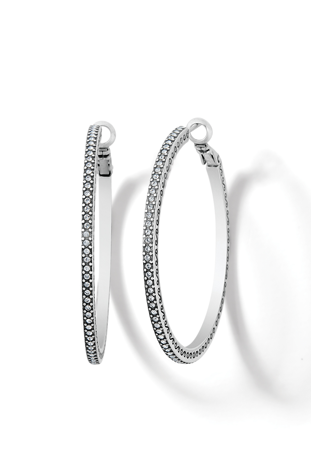 Meridian Thin Large Hoop Earrings