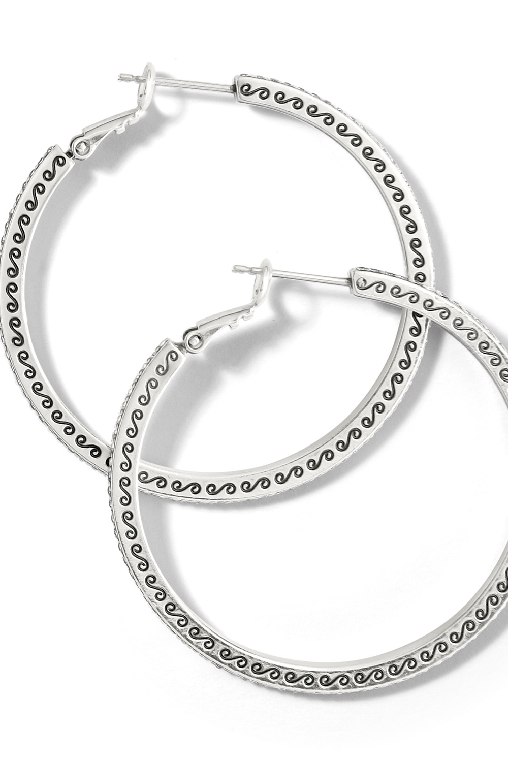 Meridian Thin Large Hoop Earrings