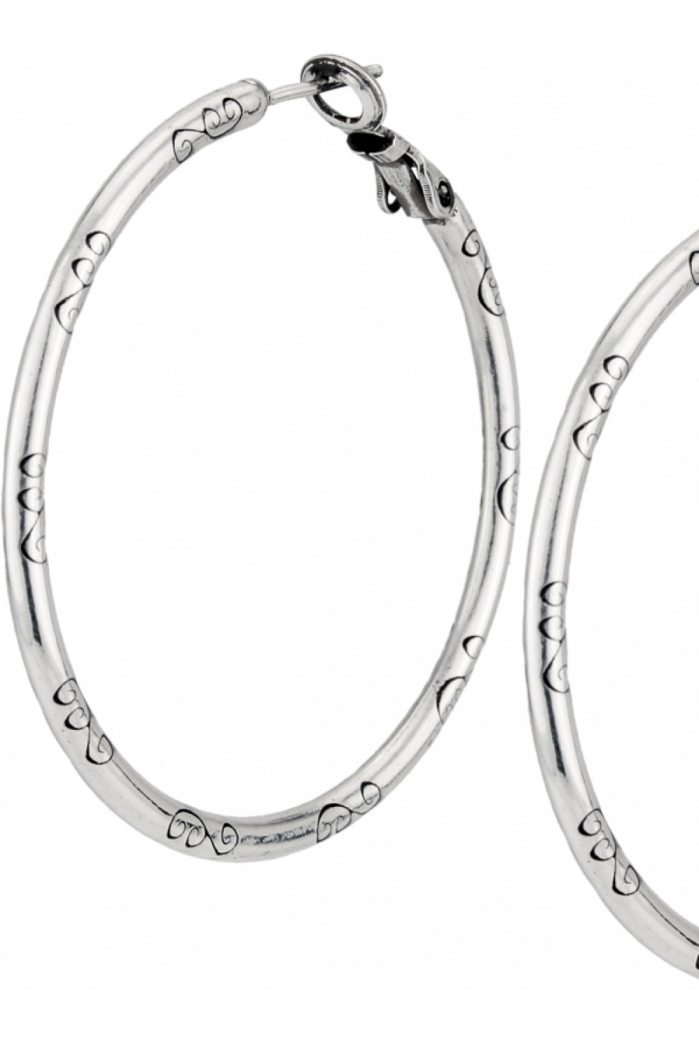 Large Earring Charm Hoops