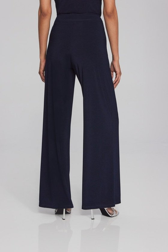 Silky Knit Wide-Leg Pull-On Pants