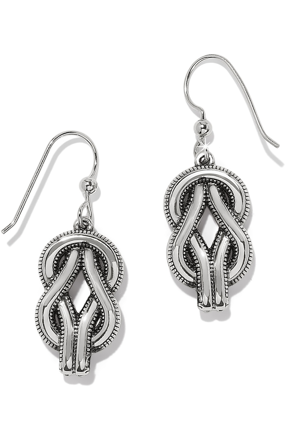 Interlok Harmony Two Tone French Wire Earrings