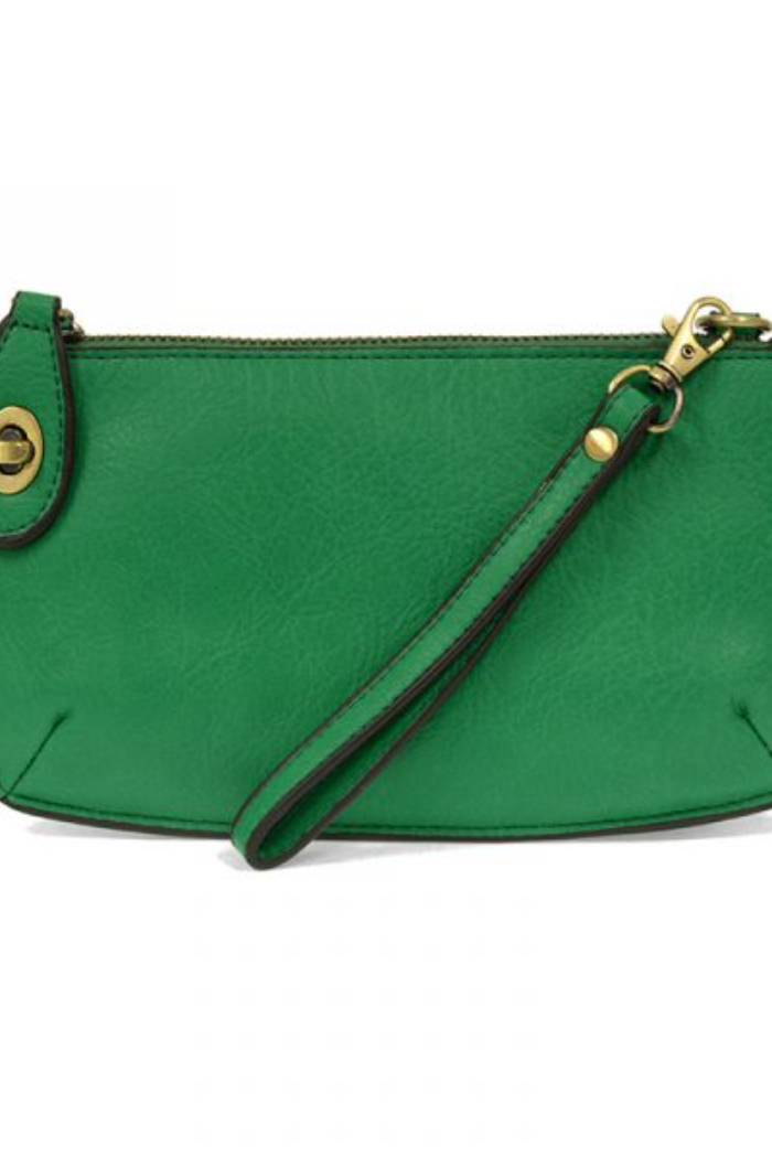 Mini Crossbody Wristlet Clutch (Green)