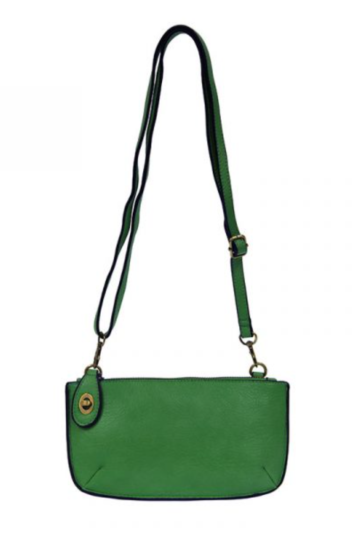 Mini Crossbody Wristlet Clutch (Green)