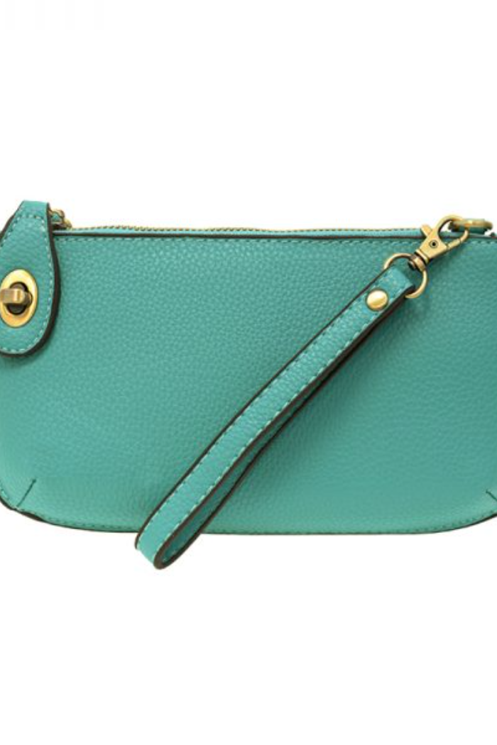 Mini Crossbody Wristlet Clutch (Mayan Green)