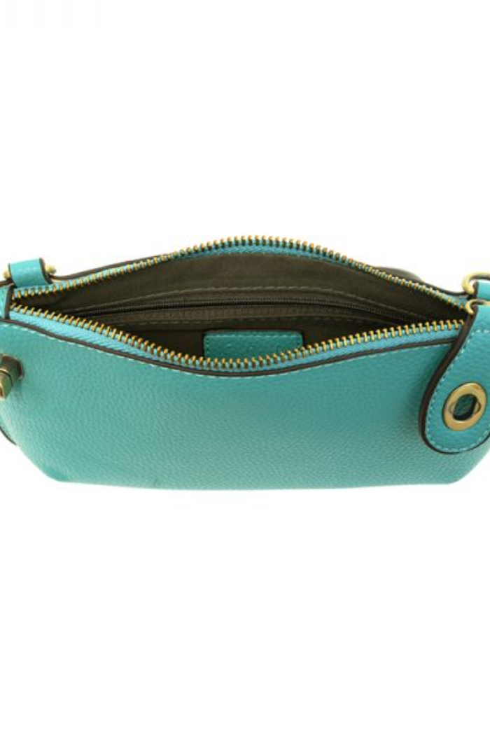 Mini Crossbody Wristlet Clutch (Mayan Green)