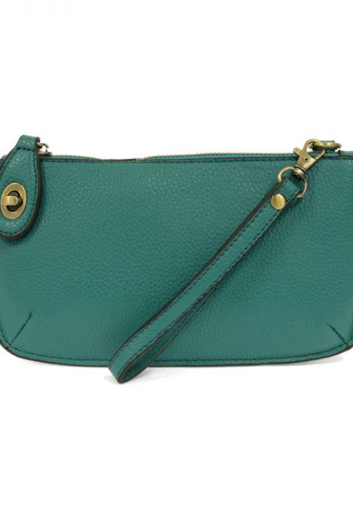 Mini Crossbody Wristlet Clutch (Gulf Stream Blue)