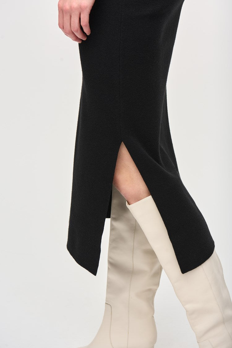 Minimalist High-rise Midi Skirt