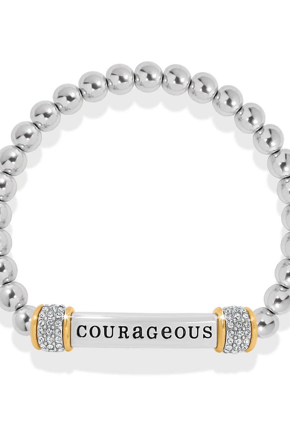 Meridian Courageous Two Tone Stretch Bracelet