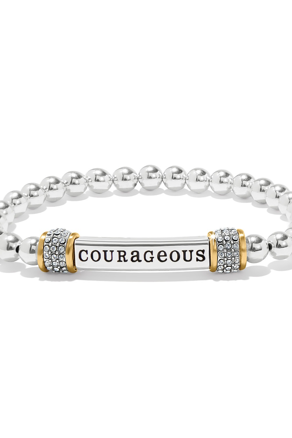 Meridian Courageous Two Tone Stretch Bracelet