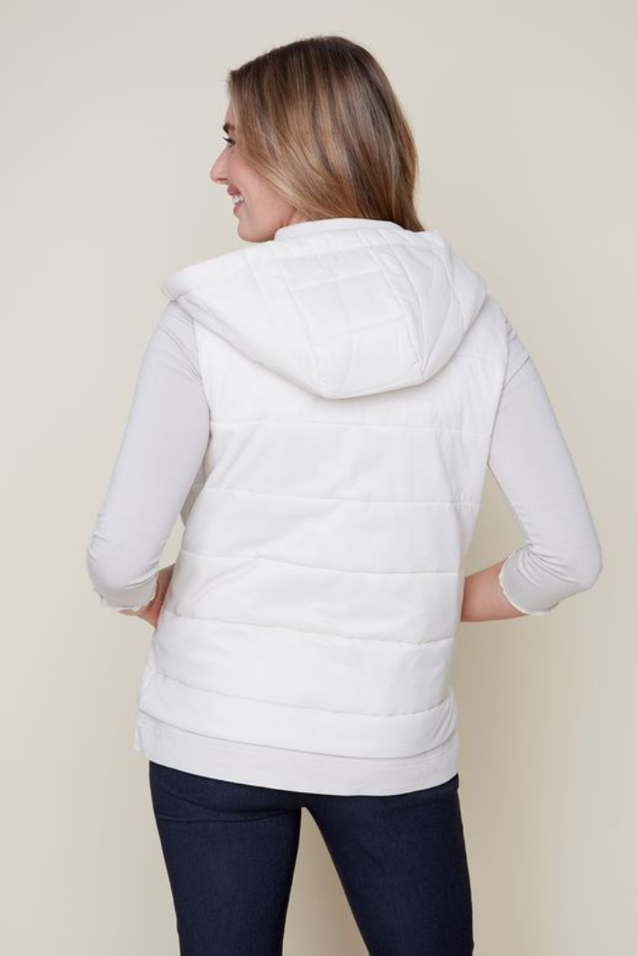 Quilted Vest with Hood