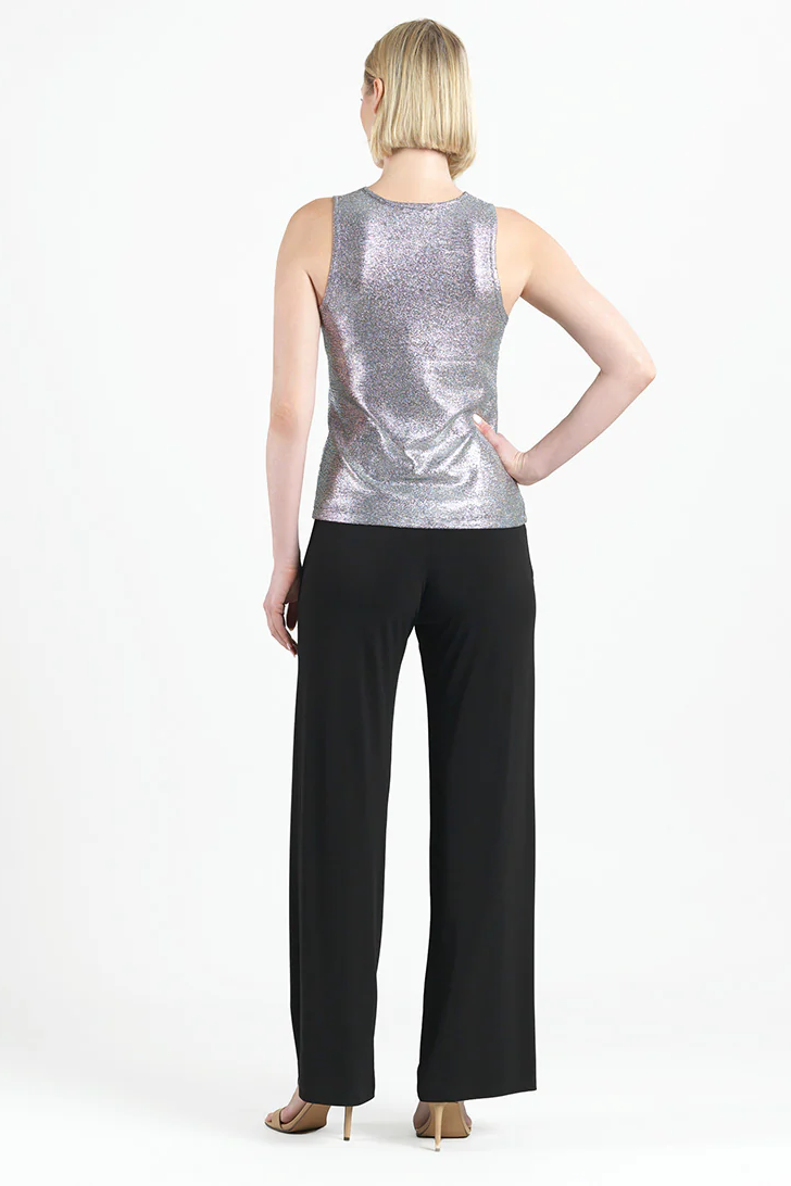 Shimmer Stretch High Scoop Modern Tank