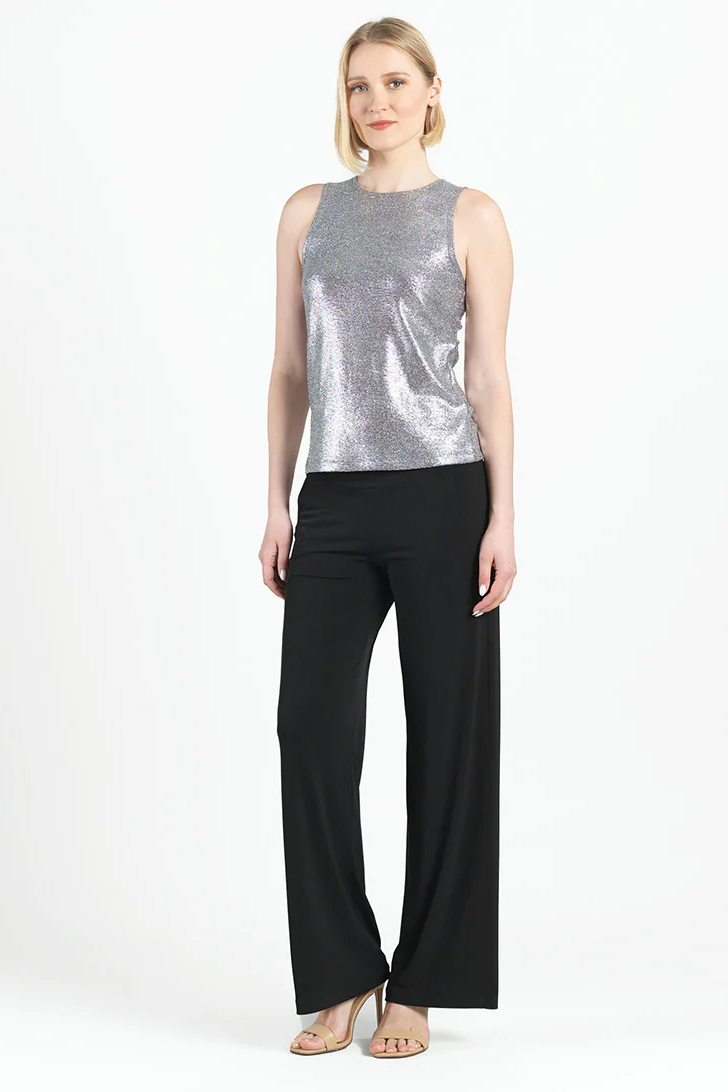 Shimmer Stretch High Scoop Modern Tank