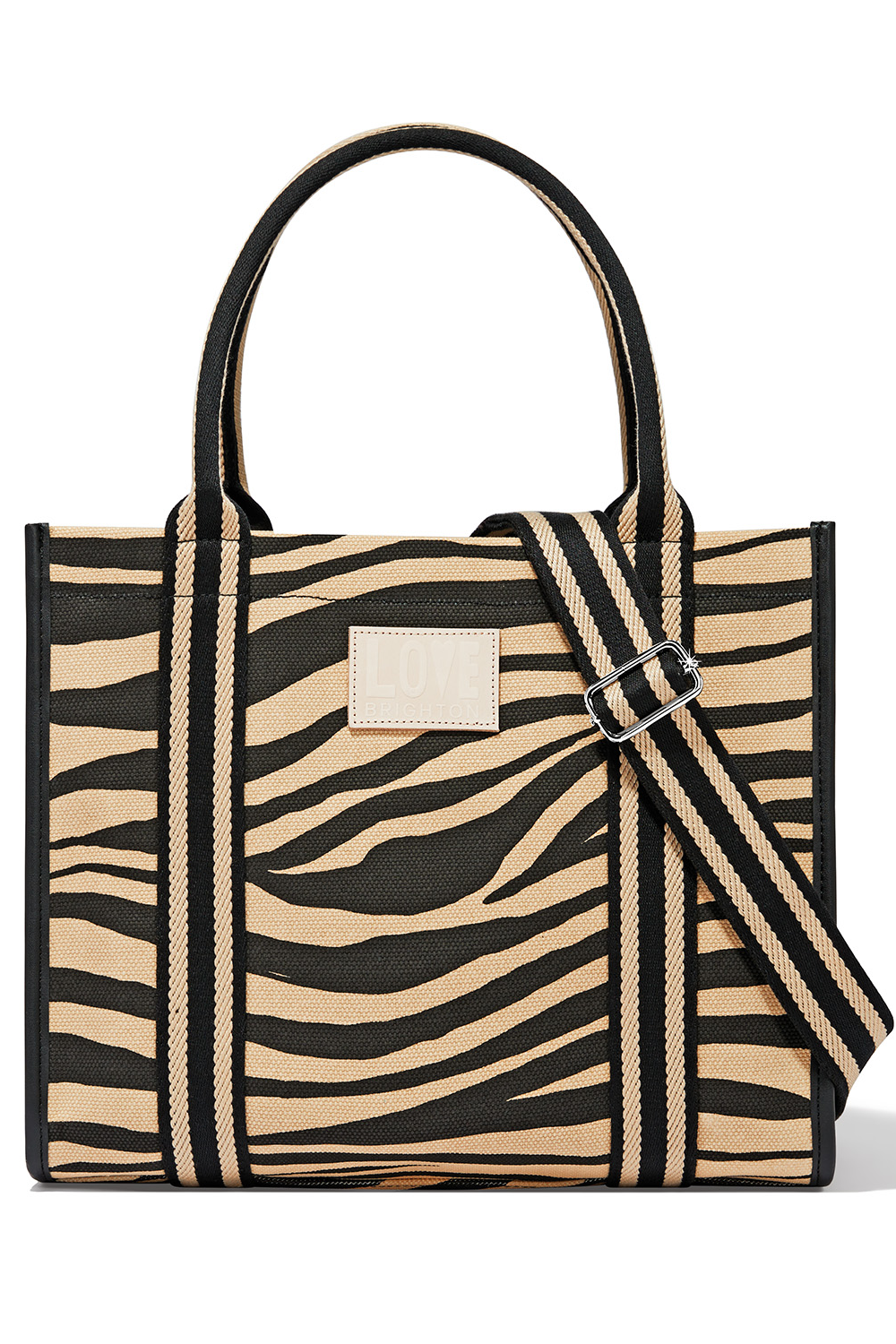 Zebra Love Carryall Canvas Tote