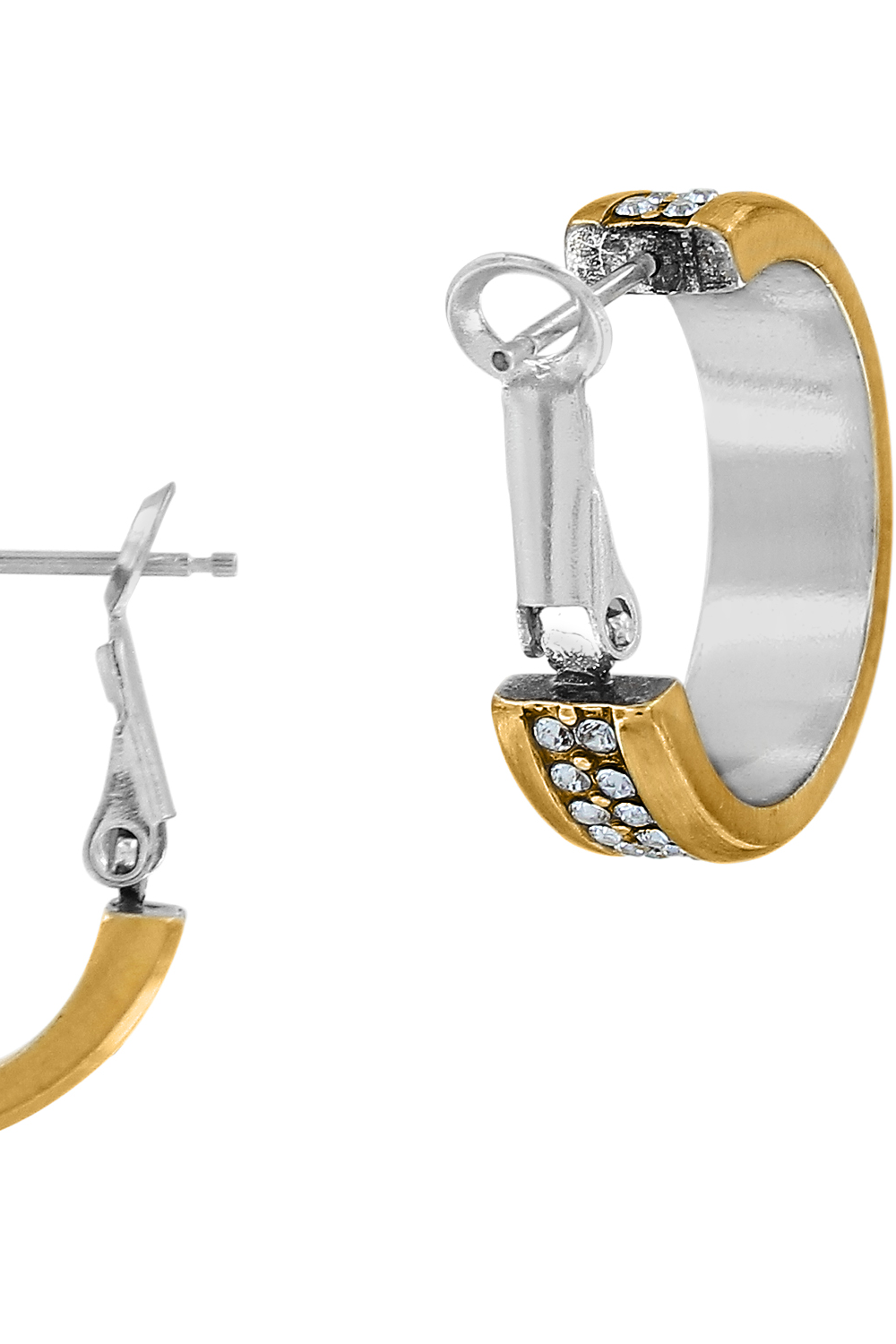 Meridian Two Tone Hoop Earrings