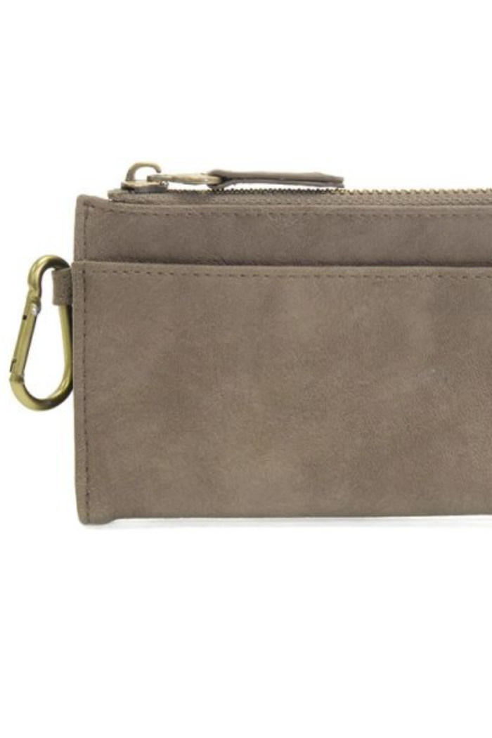 Bobbie Bifold Wallet With Carabiner (Taupe)