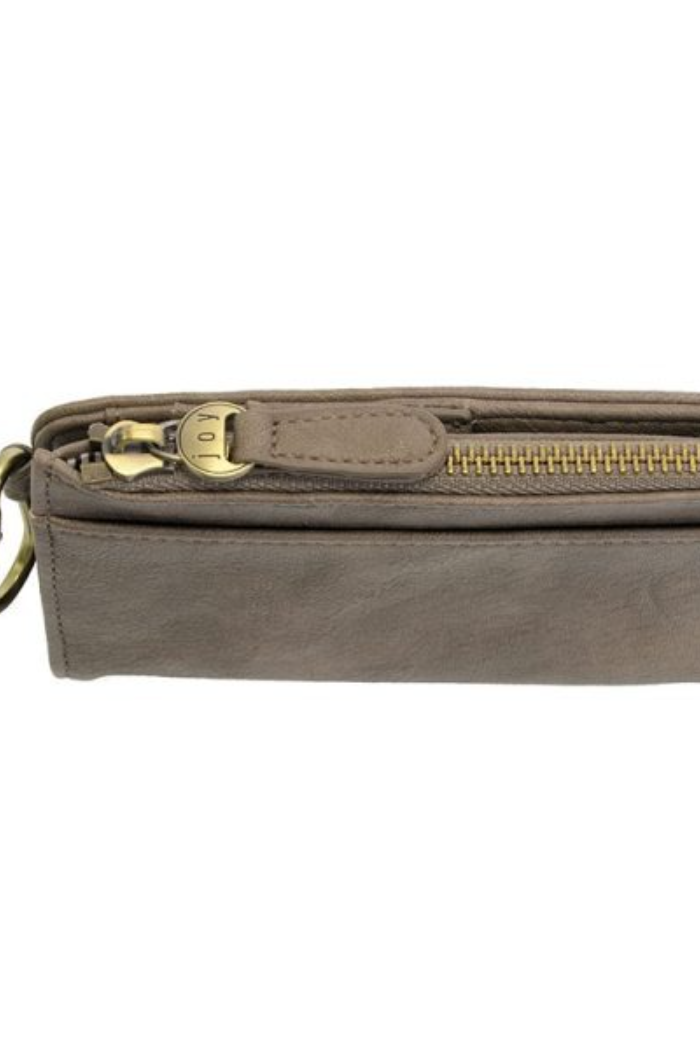 Bobbie Bifold Wallet With Carabiner (Taupe)