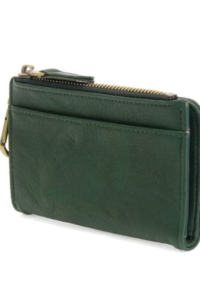 Bobbie Bifold Wallet With Carabiner (Deep Green)