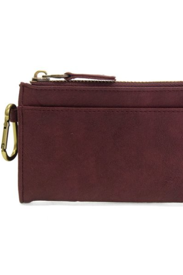 Bobbie Bifold Wallet With Carabiner (Aubergine)