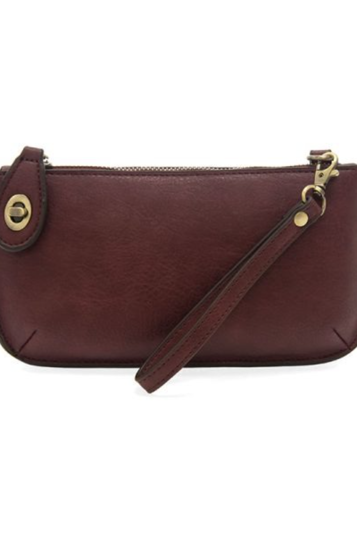 Mini Crossbody Wristlet Clutch (Red Violet)