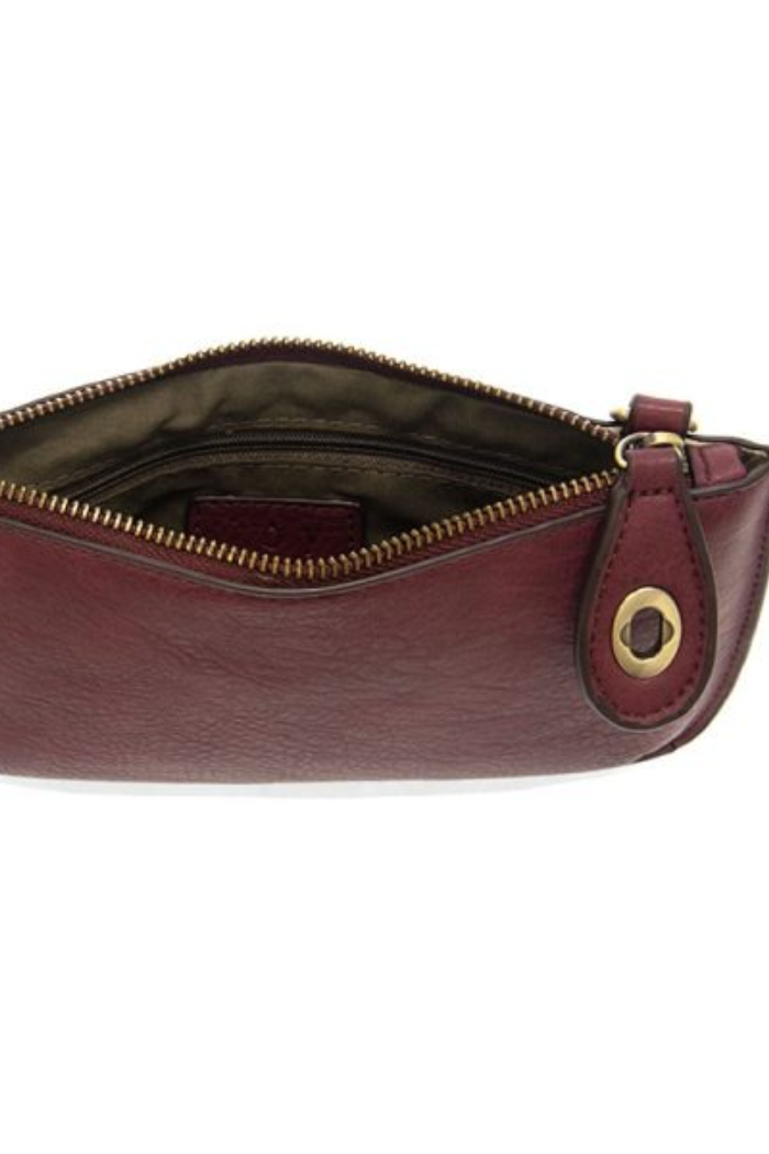 Mini Crossbody Wristlet Clutch (Red Violet)