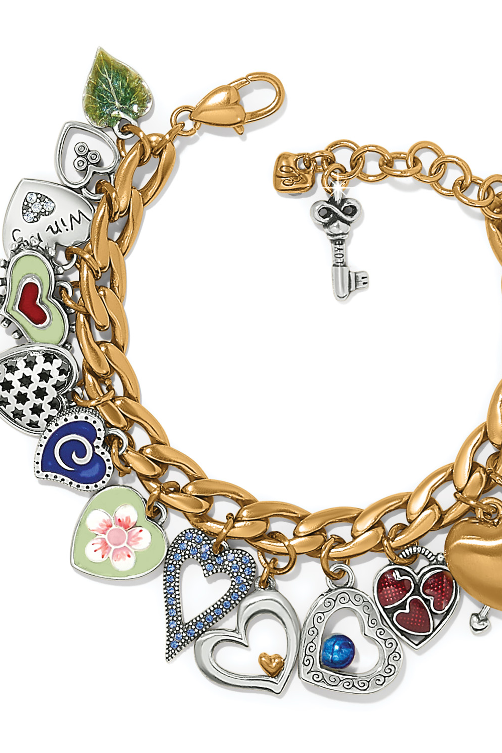 One Heart Color Charm Bracelet