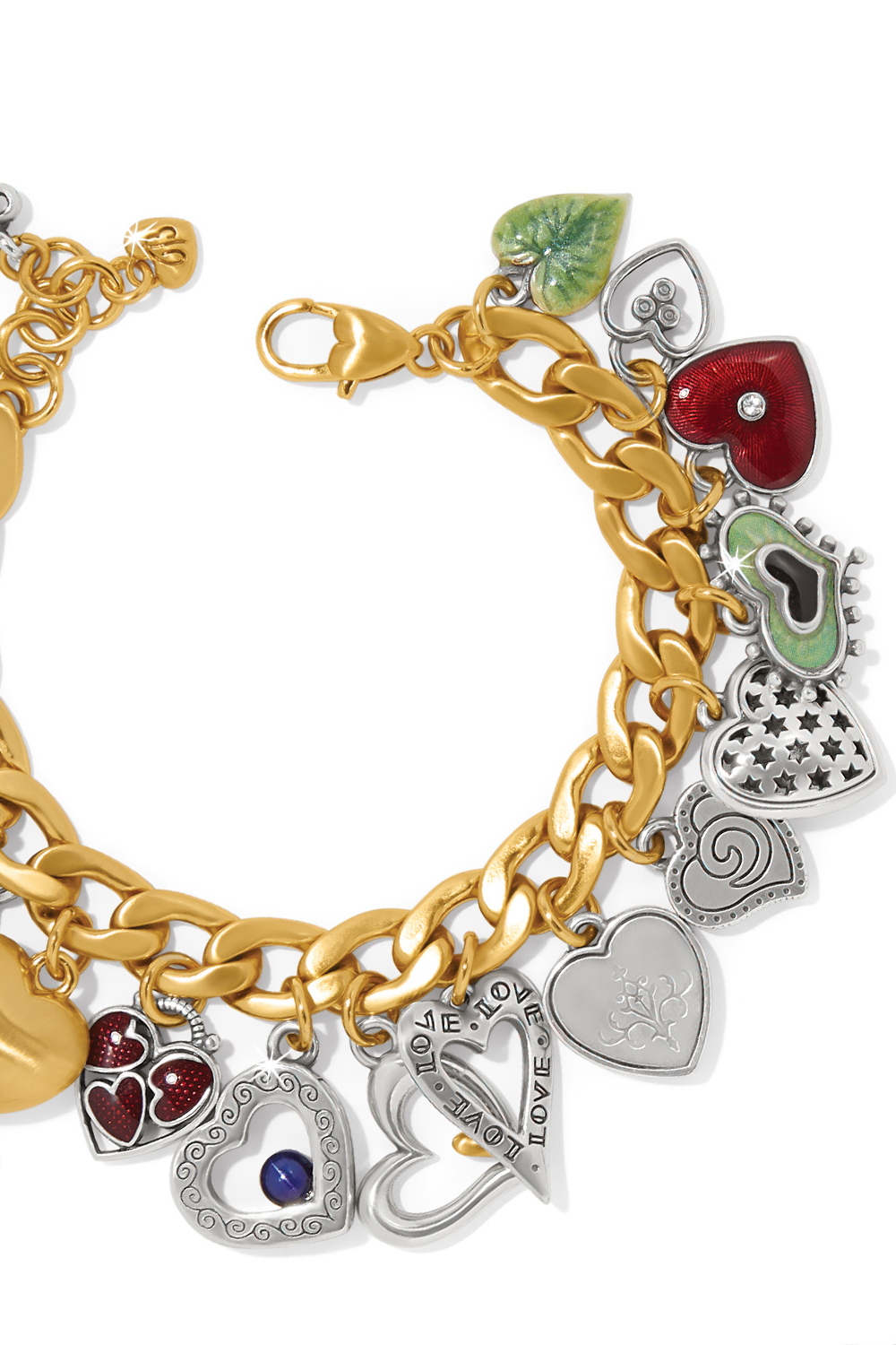 One Heart Color Charm Bracelet