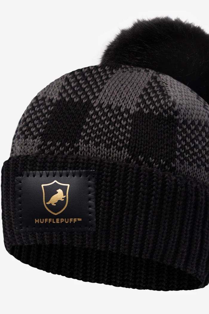 Hufflepuff™ Buffalo Check Pom Beanie