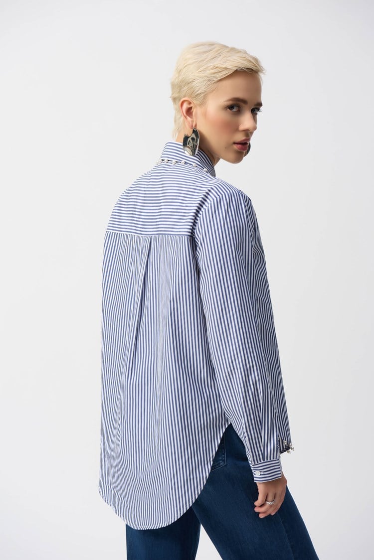 Striped Stretch Cotton Shirt