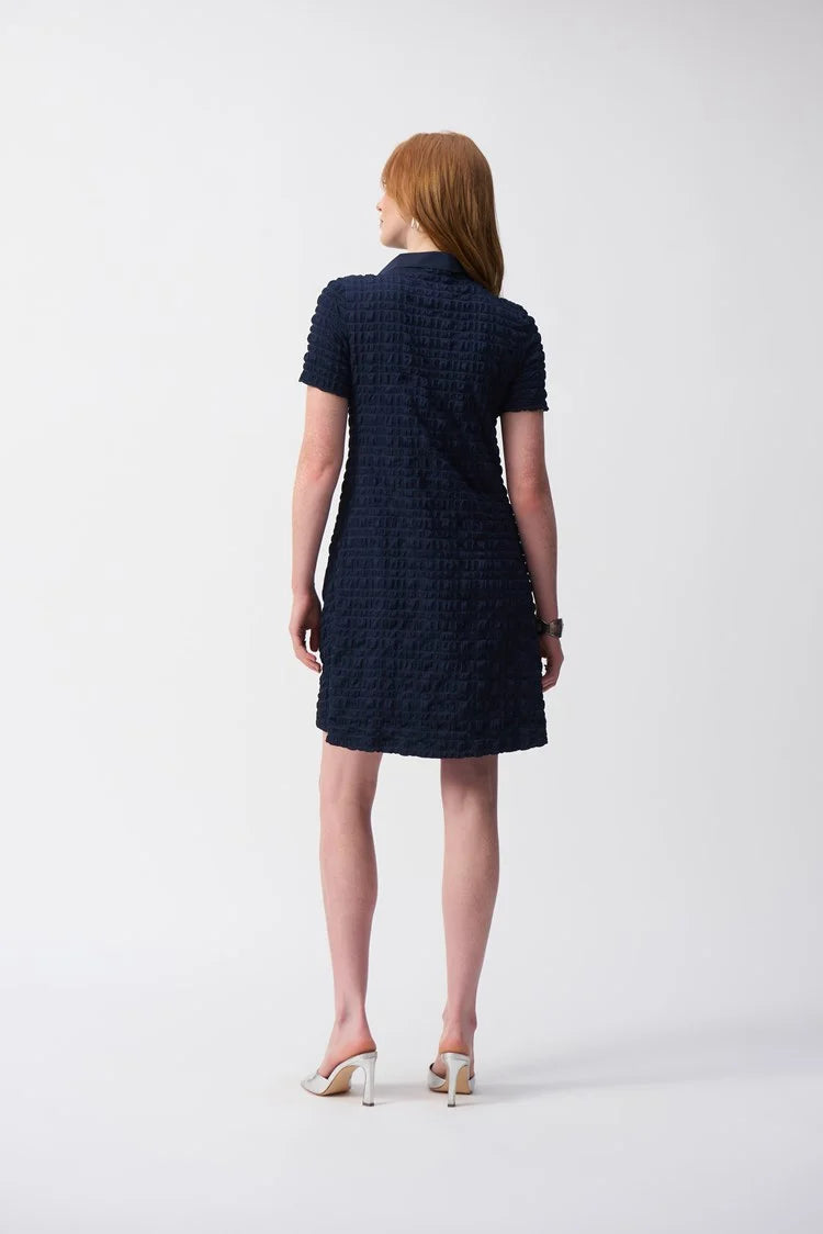 Bubble Jacquard A-Line Dress