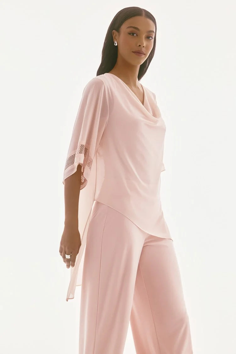 Chiffon Asymmetrical Layered Top