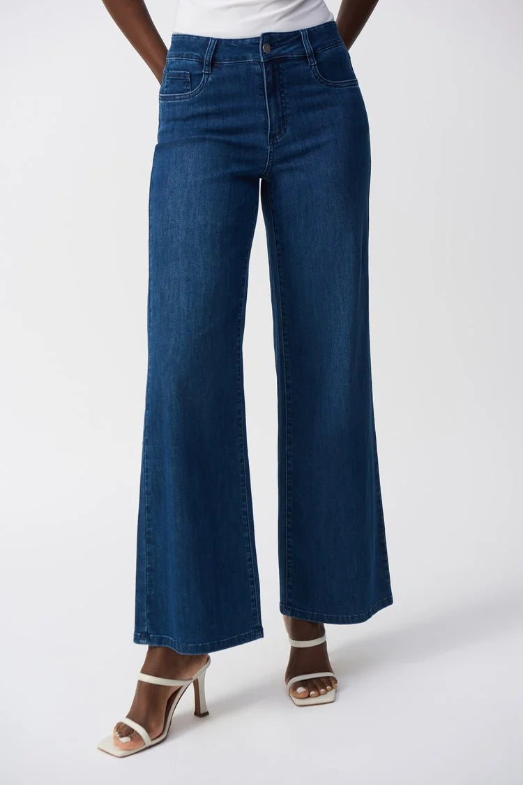 Goldie/Classic Wide Leg Stretch Jeans