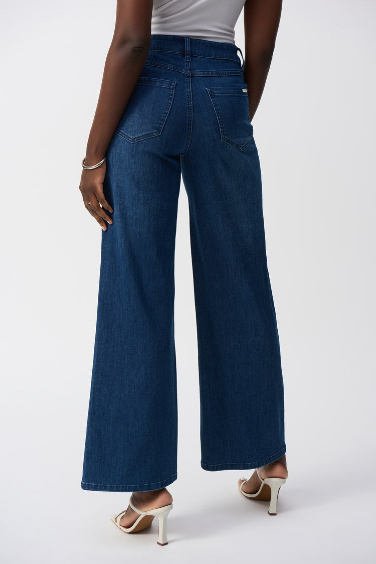 Goldie/Classic Wide Leg Stretch Jeans