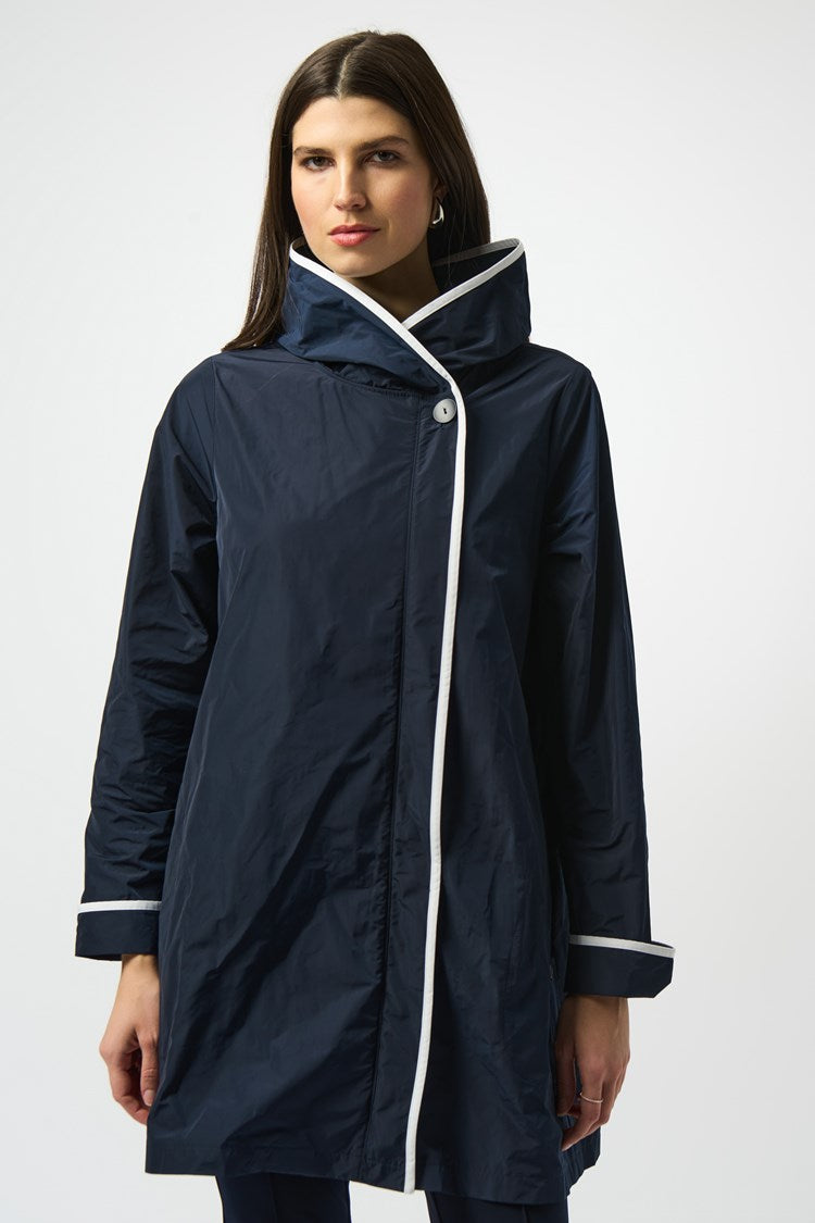 Memory Hooded Trapeze Coat