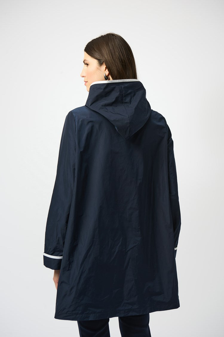 Memory Hooded Trapeze Coat